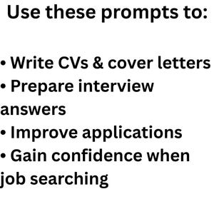 ChatGPT Job Search Prompts for Job Seekers and Graduates | Digital Download image 4