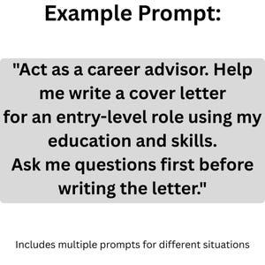 ChatGPT Job Search Prompts for Job Seekers and Graduates | Digital Download image 6