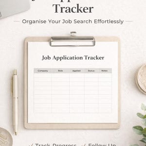 Seguimiento de solicitudes de empleo de Hojas de Cálculo de Google / Código de colores, fácil de usar (descarga digital)