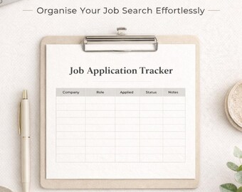 Google Sheets Job Application Tracker | Color-Coded, Easy-to-Use (Digital Download)
