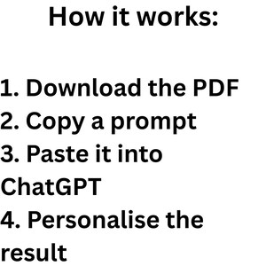 ChatGPT Job Search Prompts for Job Seekers and Graduates | Digital Download image 5