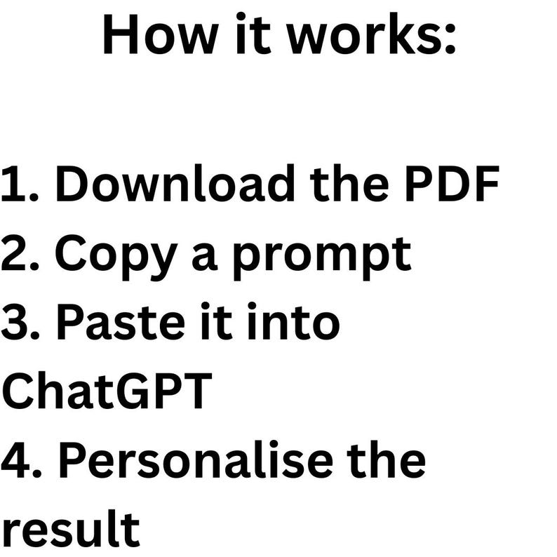 ChatGPT Job Search Prompts for Job Seekers and Graduates | Digital Download image 5