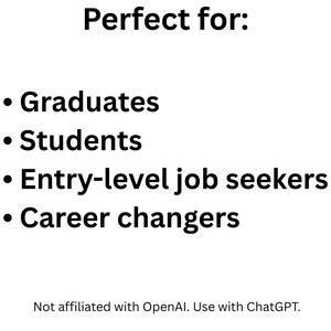 ChatGPT Job Search Prompts for Job Seekers and Graduates | Digital Download image 7