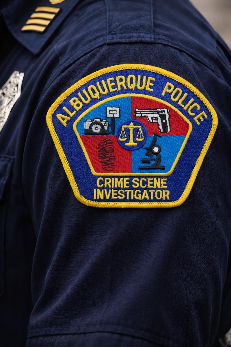 Albuquerque Police Patch, Crime Scene Investigator Embroidered Patch ...
