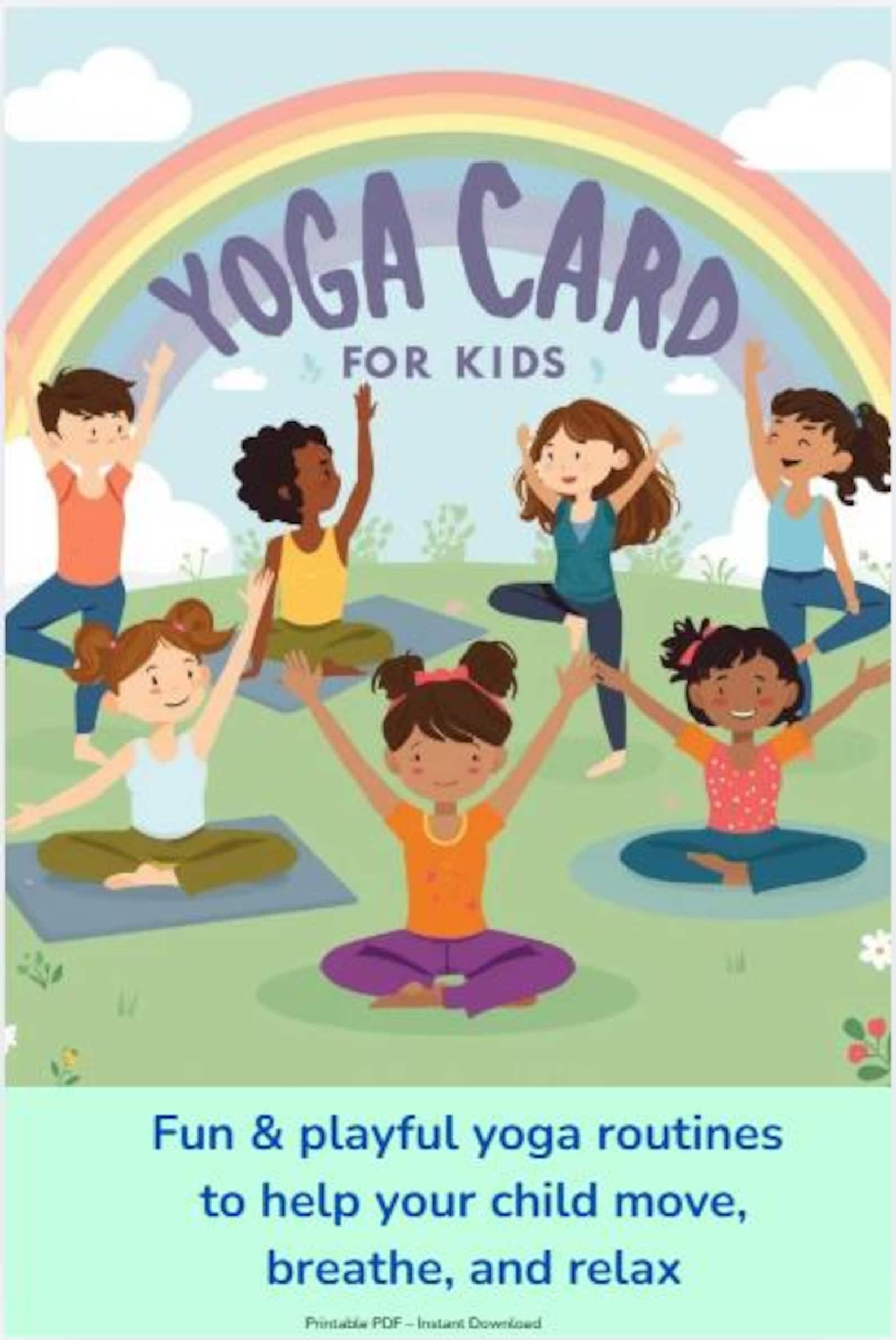 10 Yoga Poses for Children Printable Yoga Cards ( Instant Download Pdf ...