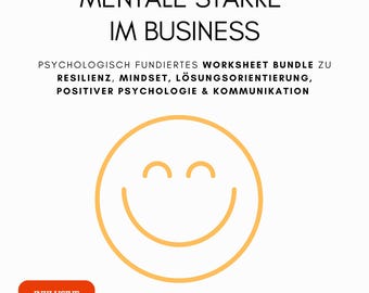 Trabajo feliz | Fortalecimiento mental en los negocios | Paquete de hojas de trabajo psicológicas | Resiliencia | Mentalidad | Psicología positiva | Comunicación