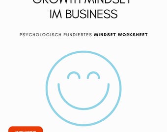 Happy Mind I Growth Mindset in Business I Happy Work I Mindset Booster I Psychological Worksheet I Attitude