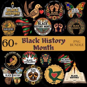 Paquete de imágenes PNG del Mes de la Historia Negra, Juneteenth, inspiración para chicas negras, gráficos de empoderamiento