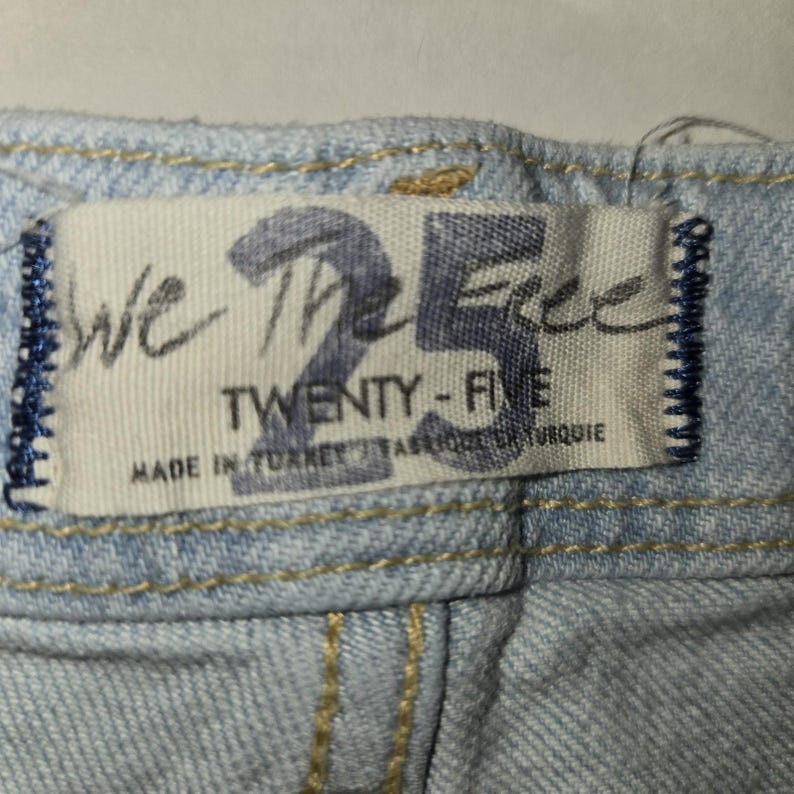 Jeansy damskie Free People 25 niebieskie, rozkloszowane, swobodne, rozciągliwe zdjęcie 3