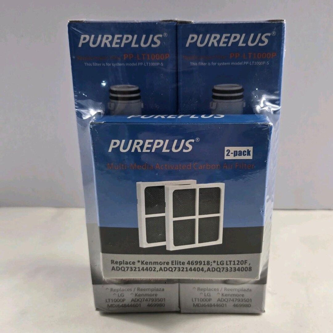 Pt First Filter New PUREPLUS Replacement Refrigerator Water Filter PT LT1000P 2 Pack ...