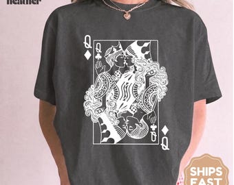Lesbisk stolthet-tröja, saffisk T-shirt, WLW tarotkort-tröja, queer estetiska kläder, retro lesbisk kysskonst, HBTQ+-present till henne, kortälskare, present