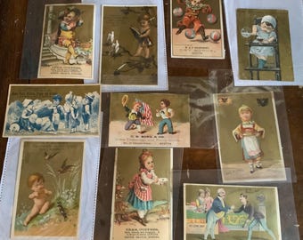 10. Colorful Victorian trade  cards advertising 1800’s