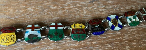 Colorful Canadian Provinces sterling silver and e… - image 2