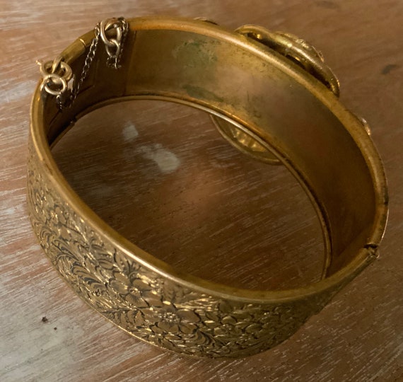 Edwardian porcelain face bangle - image 10