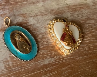 enamel religious vintage  medals