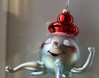 Christopher Radko Wally Squid 1993 rare vintage hand blown ornament