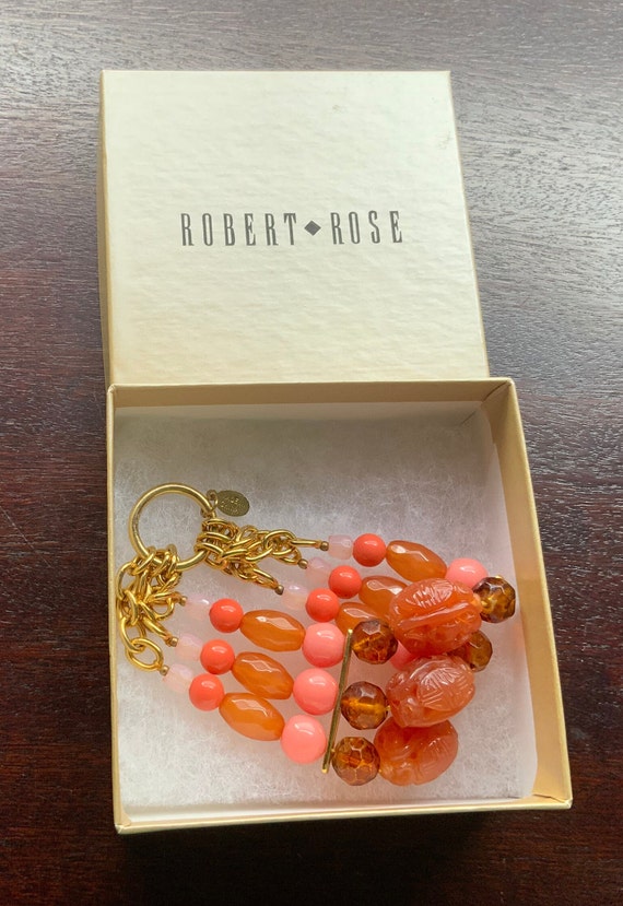 Robert Rose beaded stretch bracelet - image 1
