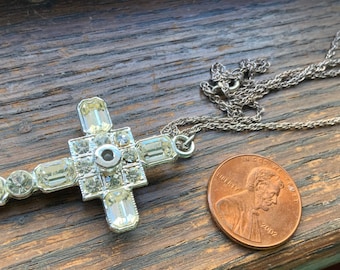 sterling silver chain with Stan hope cross with The Lord’s Prayer
