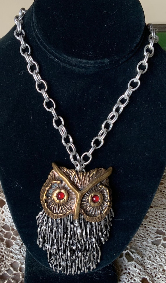 Lucky Brand Owl Pendant Necklace - Etsy