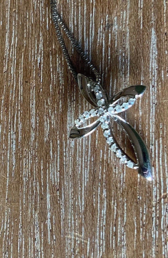 Sterling Silver Cross With Diamond Chips Signed SUN Etsy