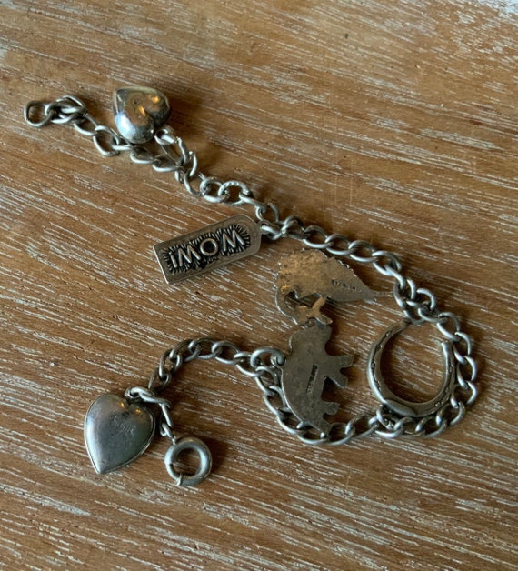 Sterling silver charm bracelet - image 2