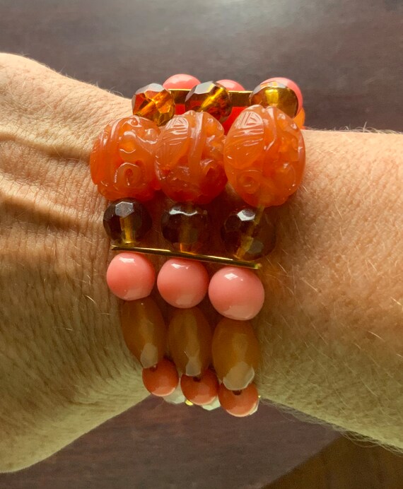 Robert Rose beaded stretch bracelet - image 3