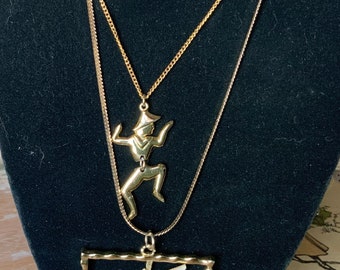 2 adorable Asian motif necklaces