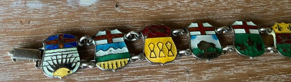 Colorful Canadian Provinces sterling silver and e… - image 4