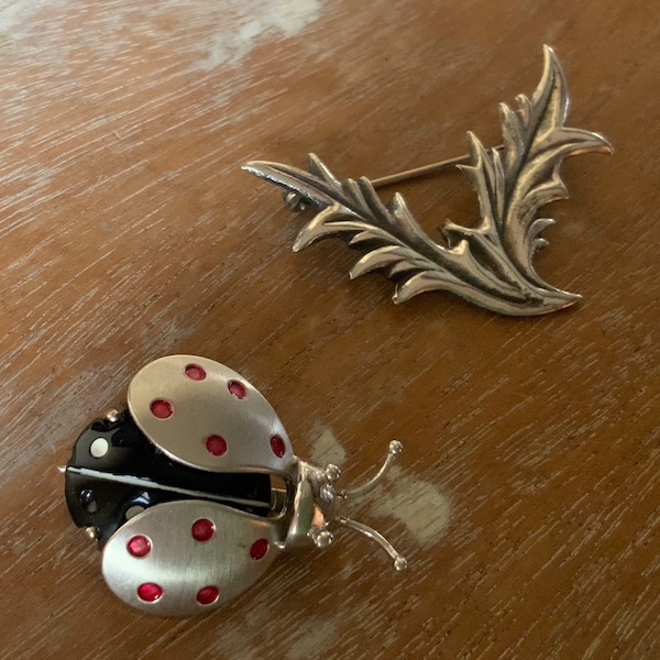 Ladybug Brooch Etsy