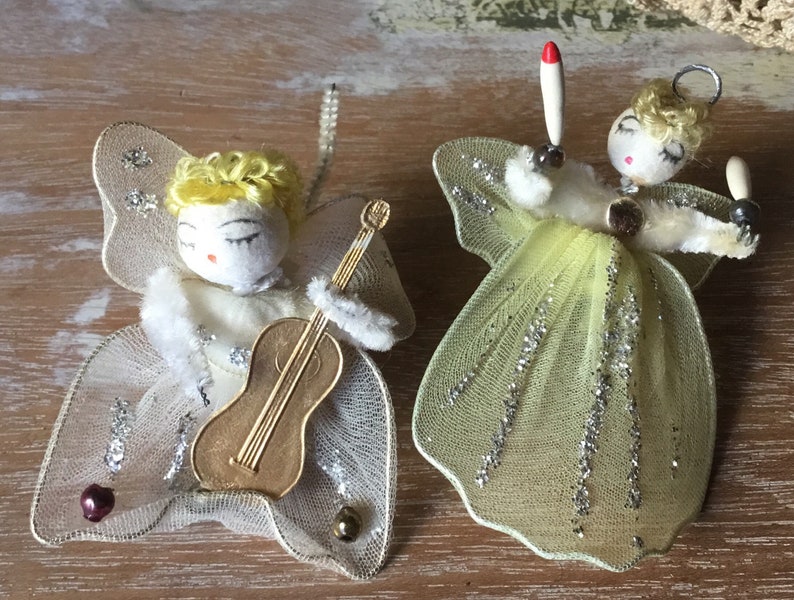 7 vintage collectible Angel decorations