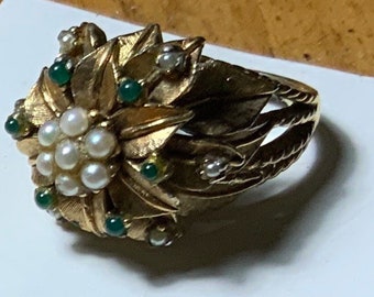 Large Authentic Vintage Panetta Cocktail Statement Designer Ring