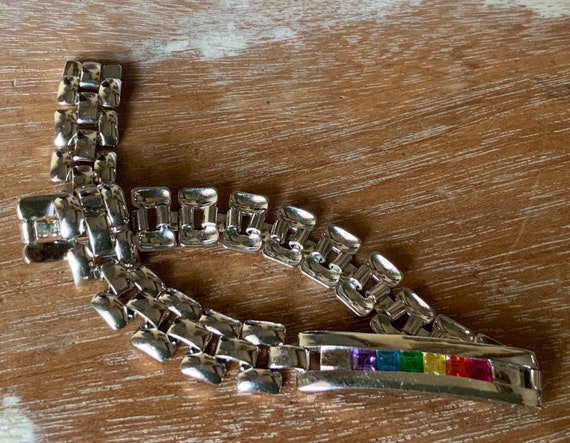 Sterling silver rainbow bracelet