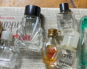 Miniature vintage perfume bottles