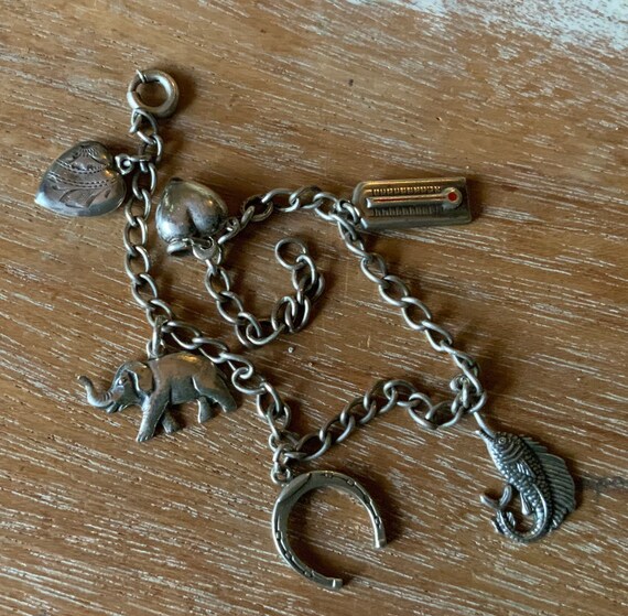 Sterling silver charm bracelet - image 4