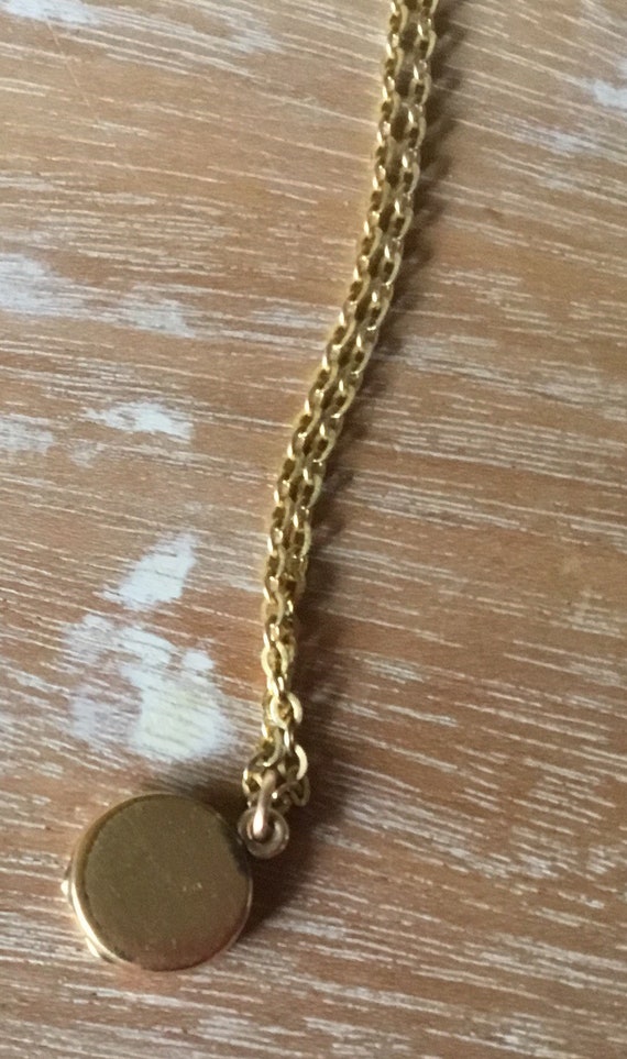 Victorian gold filled locket and chain - image 5