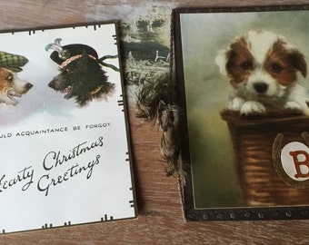 1930’s Christmas cards/England