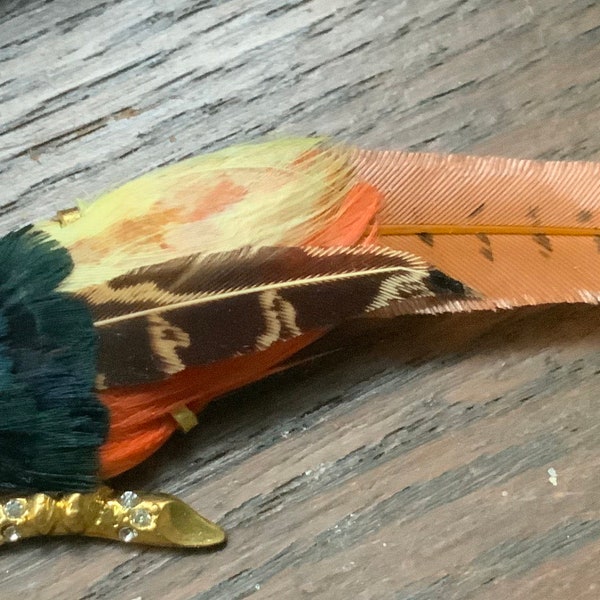 Modele Depose bird brooch made in france