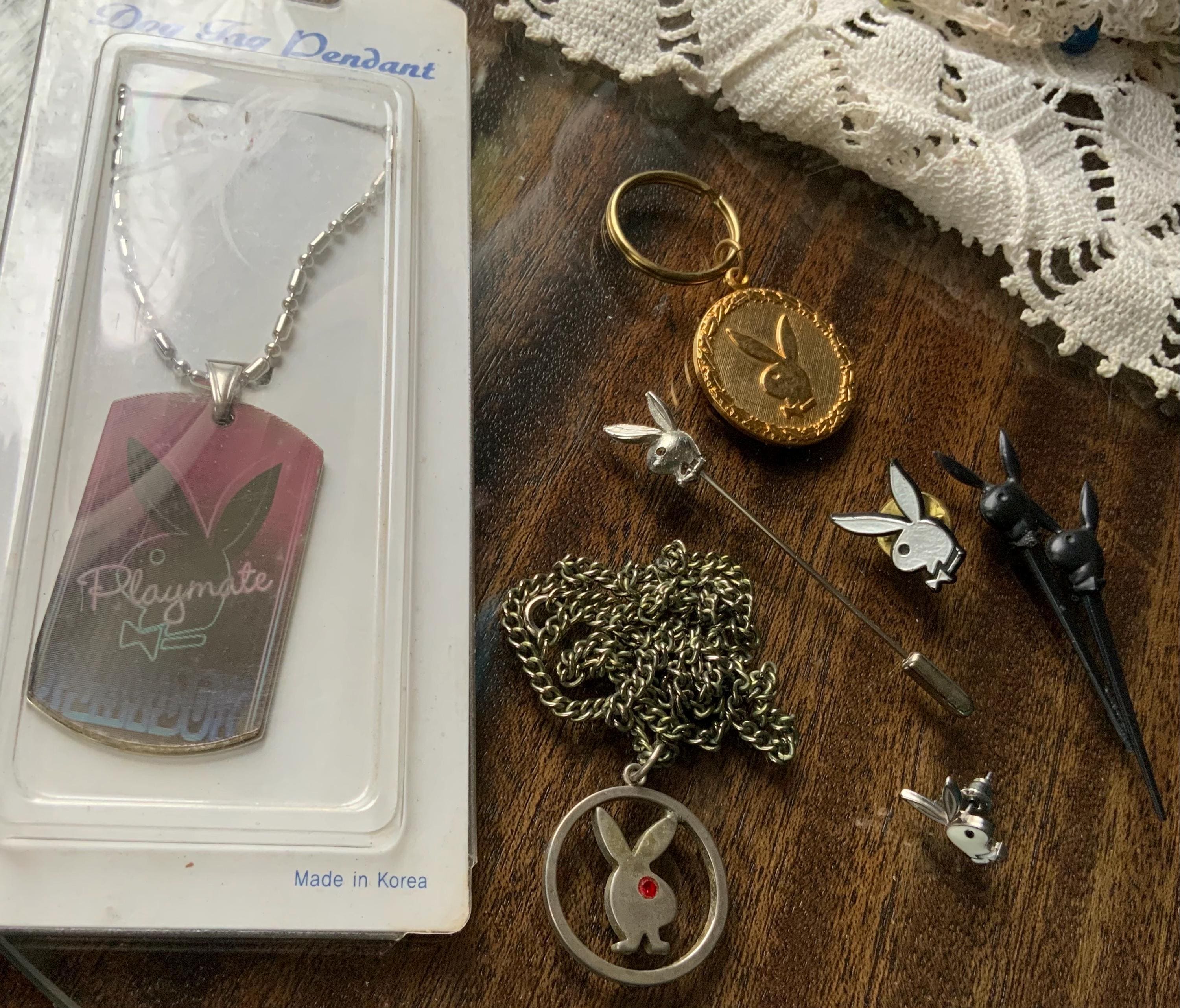 Vintage Playboy Keychain - Etsy