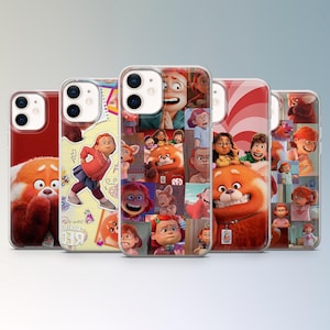Può includere: Cinque custodie per telefono con disegni del film d'animazione "Red". Le custodie mostrano personaggi e scene in colori vivaci, tra cui rosso e arancione. Le custodie sono realizzate in plastica trasparente.