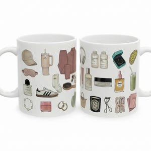 aesthetic pink coffee mug Pink Bottom Mug A