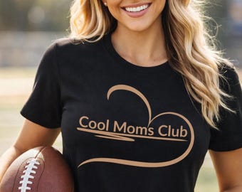 Cool Moms Club Shirt Minimal Heart Mom Tee Trendy Mom Shirt Funny Mom Gift Mothers Day Shirt Cool Mom Club Tee Minimalist Mom Shirt