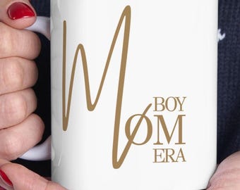 Boy Mom Mug Gift, Boy Mom Era Cup, Minimalist Mom Coffee Mug