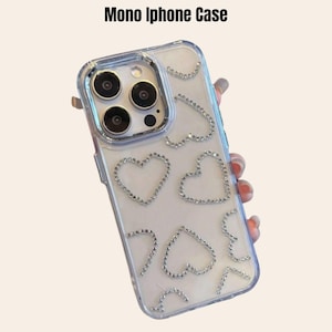 Coque Gel Souple Pour IPhone 6 - Motif Cœurs Blancs, Protection Incassable, Neuve NOVAGO