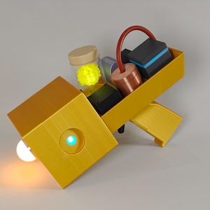 Evil Morty Portal Gun with Integrated Projector & Sound Effects | High-Fidelity R and M Prop | 5-Way Audio Toggle | Cinematic Cosplay