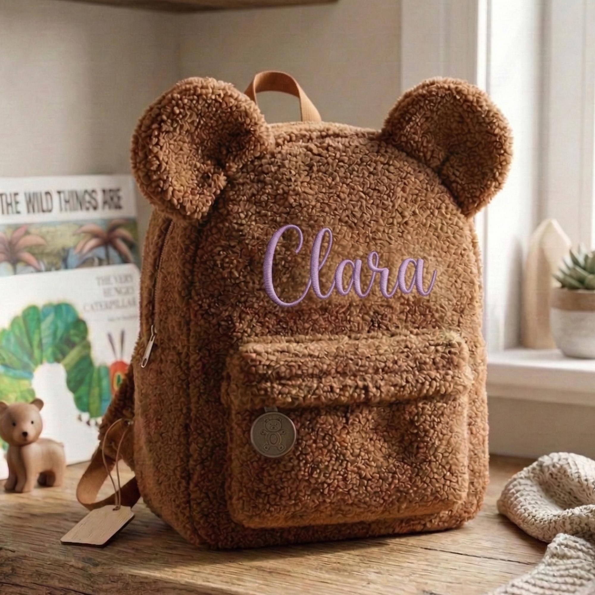 Plush Sherpa Mini Backpack for Daily Use, 9x4.5x10 Inches Sherpani Logan Mini Backpack/ Crossbody raven main image 4