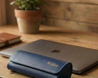 Personalized Leather Glasses Case, Custom Engraved Sunglasses Holder, Monogrammed Eyewear Box,Handcrafted Gift for Men & Women
