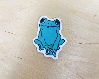 Adesivo Aqua Frog / Vinile impermeabile fustellato, decalcomania per laptop