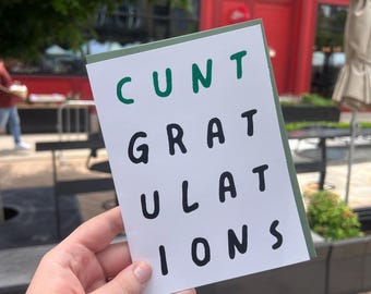 Congratulazioni / Biglietto di auguri per laurea, promozione o matrimonio