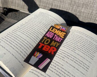 Segnalibro TBR / Divertente regalo per lettori amanti dei libri
