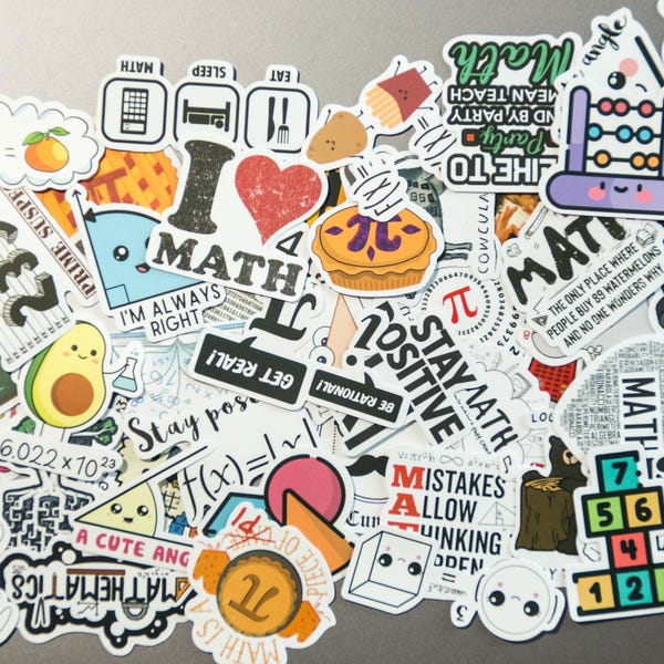 Math Stickers - Etsy